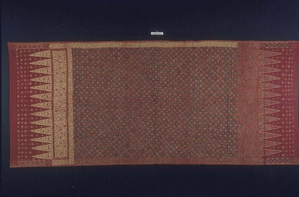 Wikkelrok met geometrisch motief