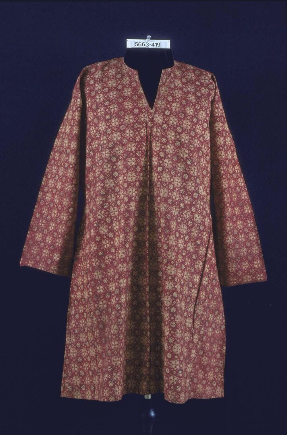 Katoenen tuniek vol geometrische, abstracte bloemen