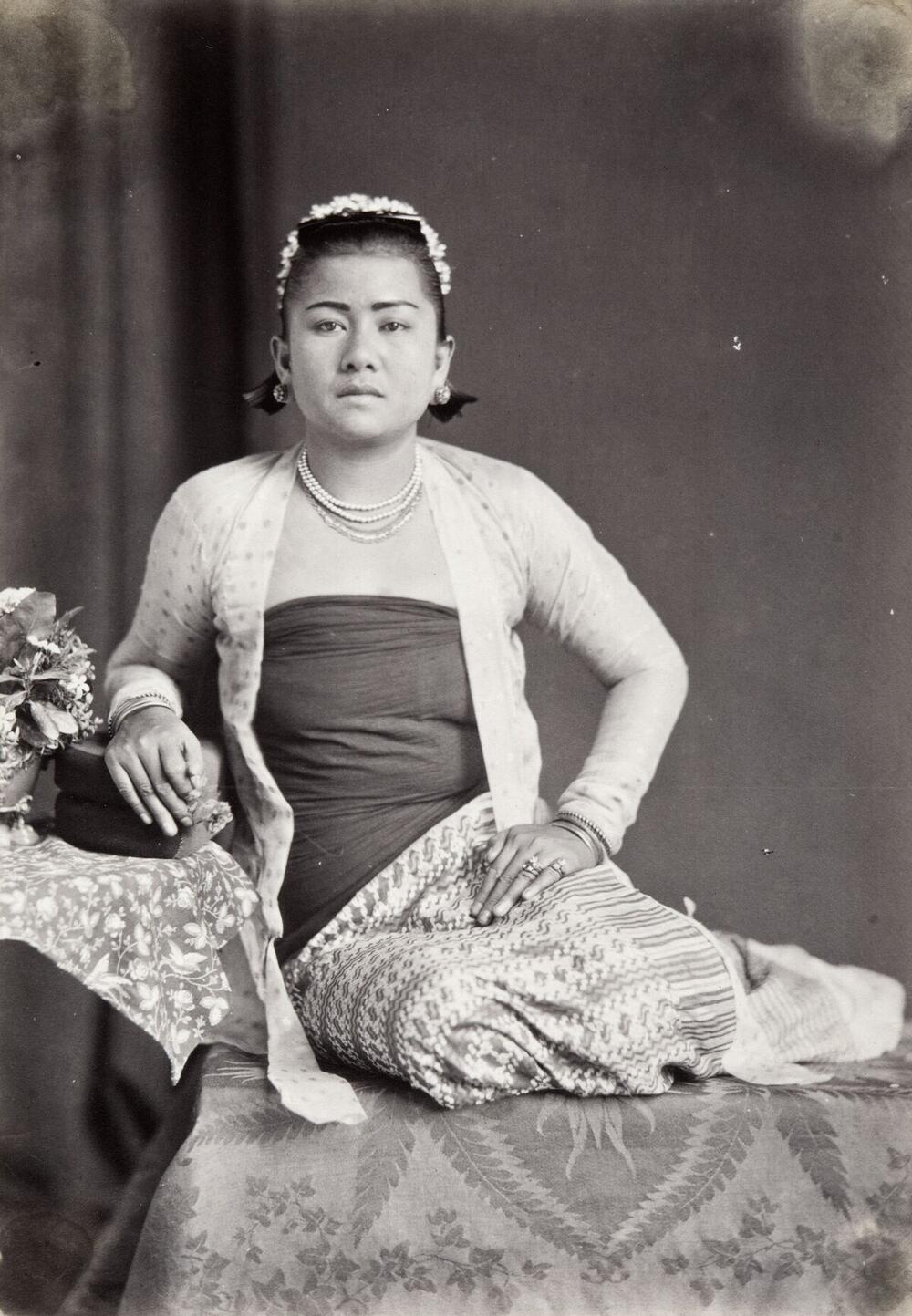 Studio portrait of a woman