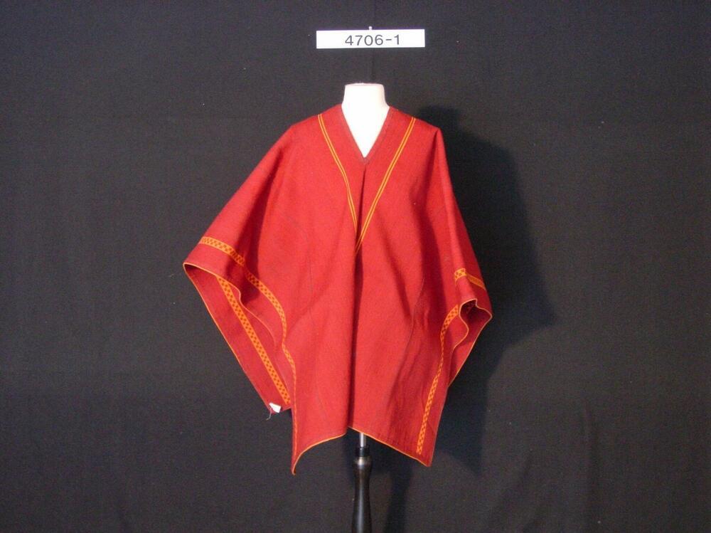 Wollen poncho voor jongens