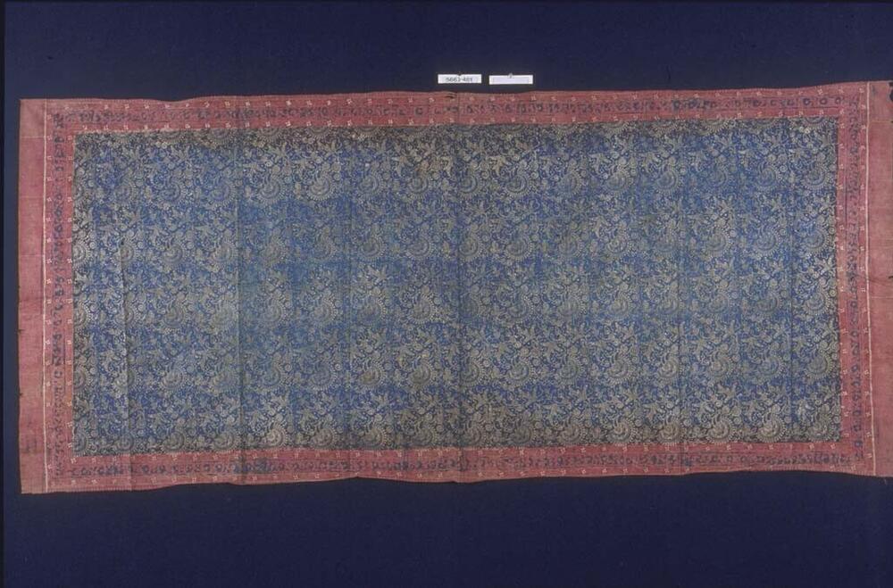 Katoenen schouder- en hoofddoek met florale motieven, bestemd voor export naar Palembang