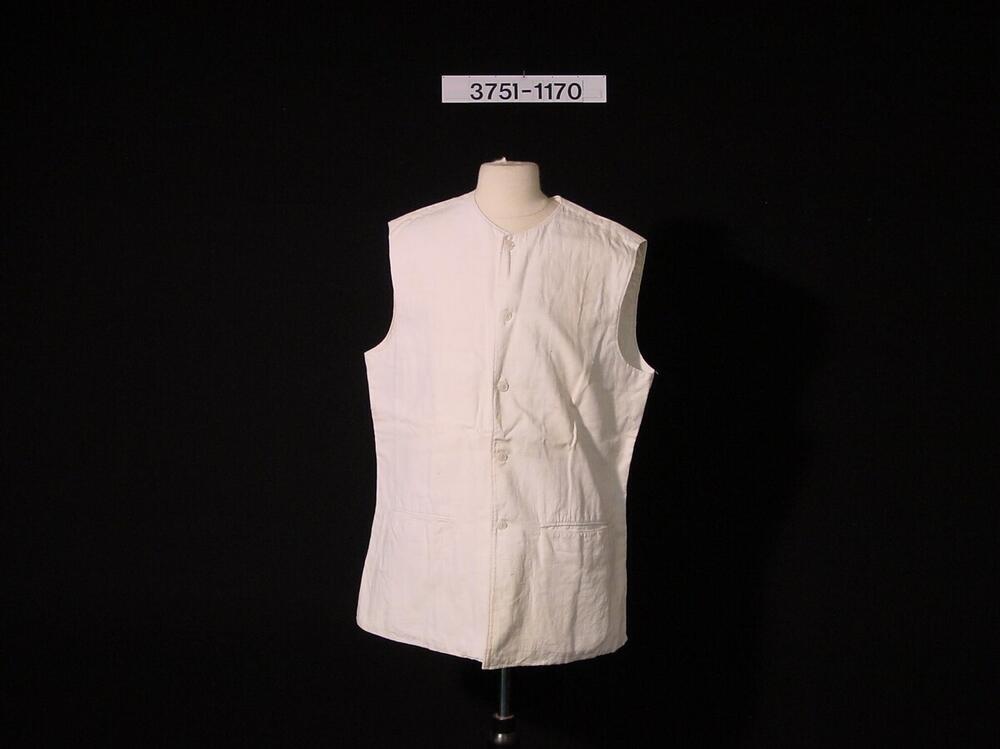 Wit katoenen vest
