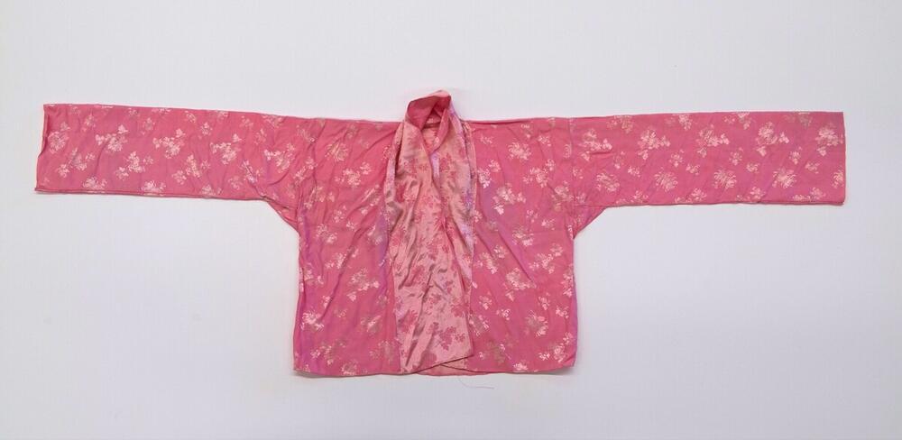 Blouse van een kostuum van een Tibetaanse vrouw