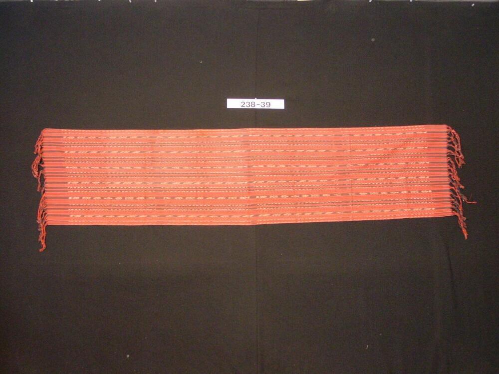 Katoenen schouderdoek met streeppatroon