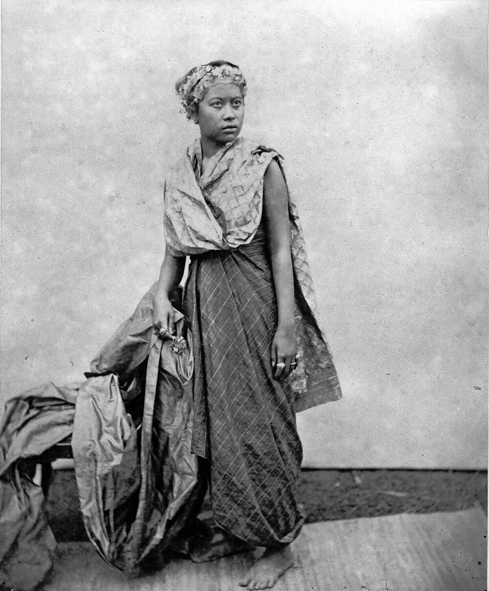 Portret van Ratu Buleleng, de vrouw van de vorst van Buleleng.