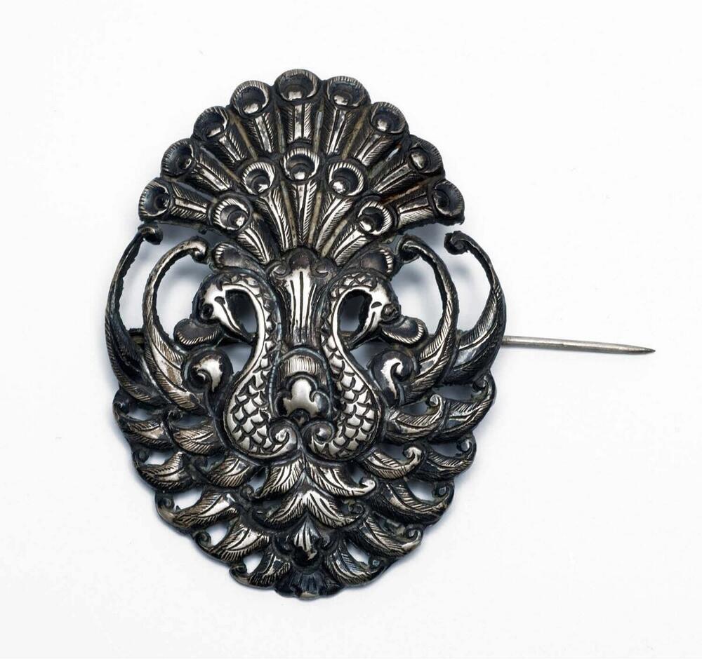 Zilveren broche