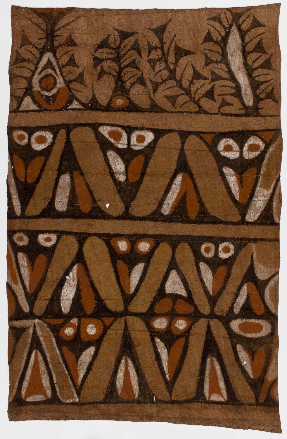 Painted barkcloth
