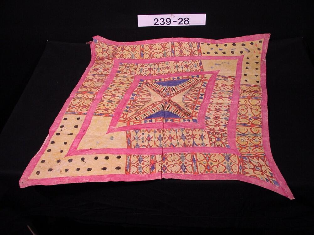Beschilderde mannenhoofddoek van geklopte boombast