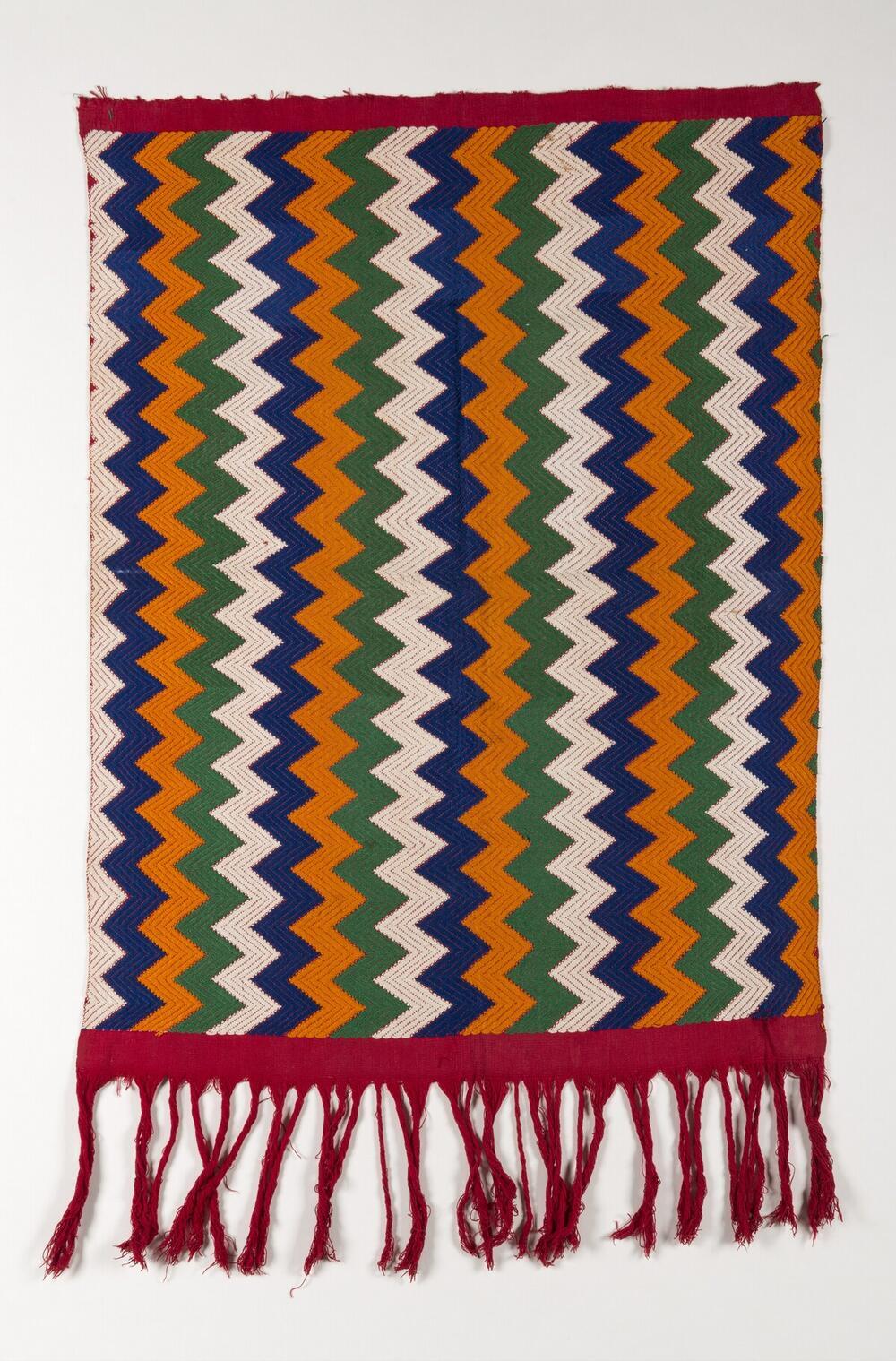 Doek met zigzaglijnen