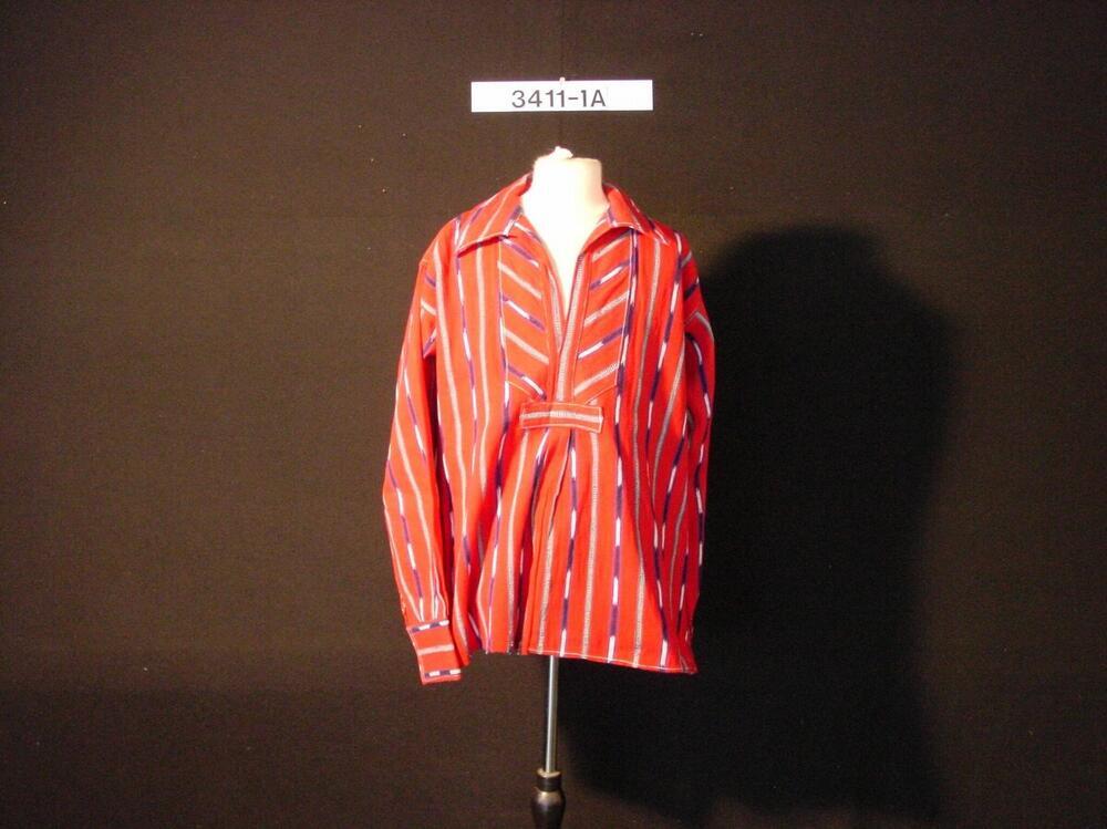 Red cotton blouse