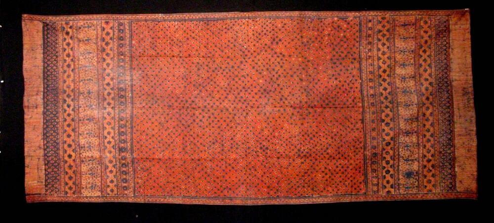 Schouderdoek, versierd met stempelbatik