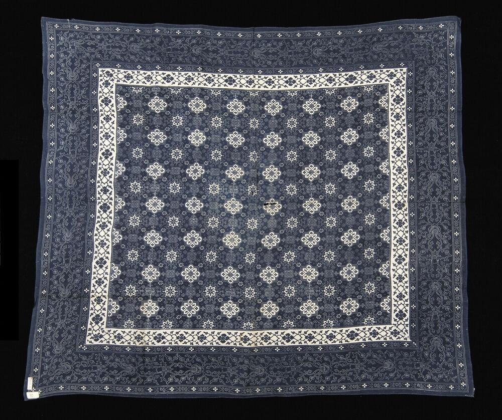 Katoenen Surinaams-Creoolse hoofddoek voor tijdens de rouw