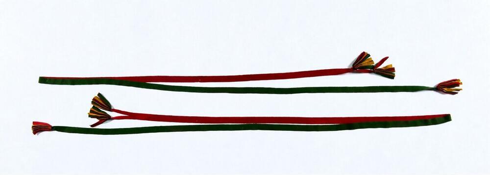 Shoe fastenings from a bridal outfit