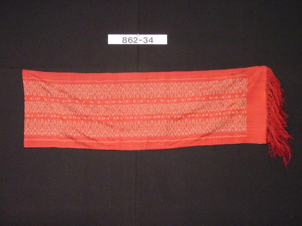Zijden borstdoek met franje