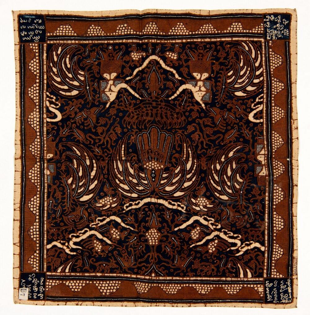 Zakdoek met sawat garuda patroon