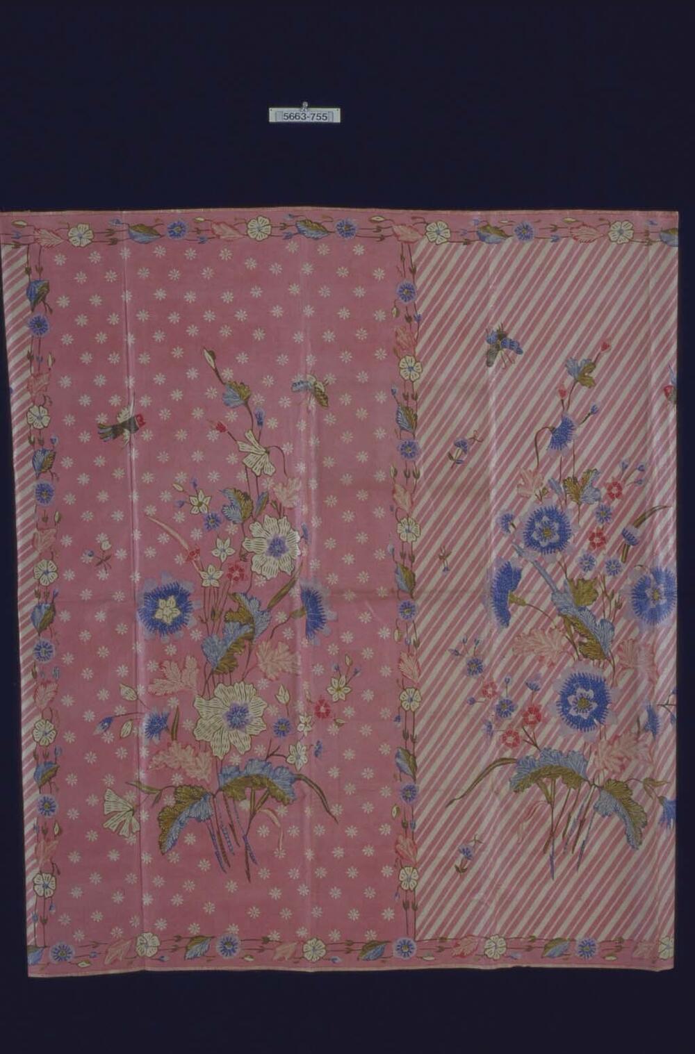 Kokerrok met bloemen, vlinders en vogels