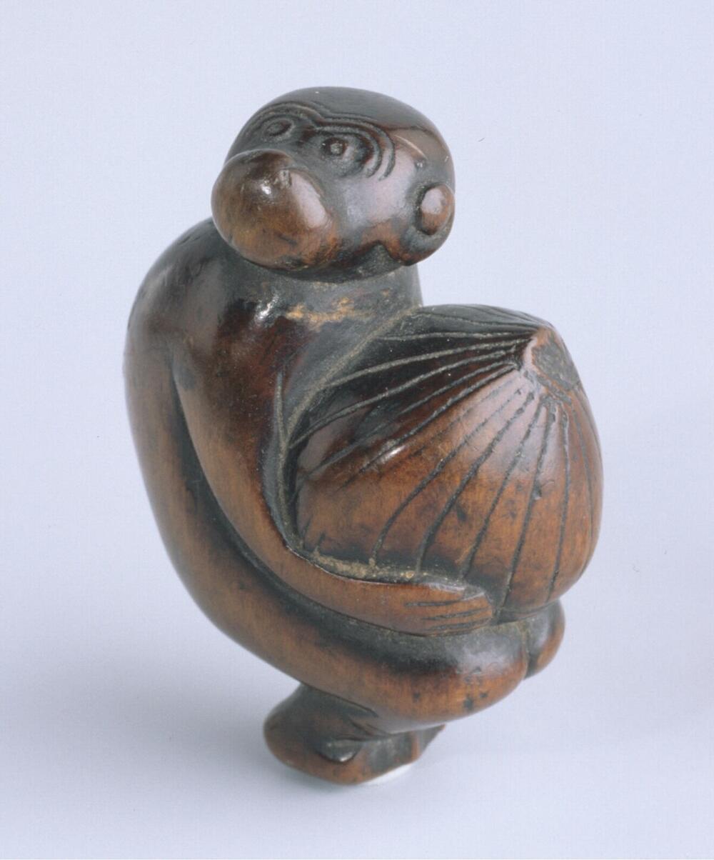Monkey with a chestnut