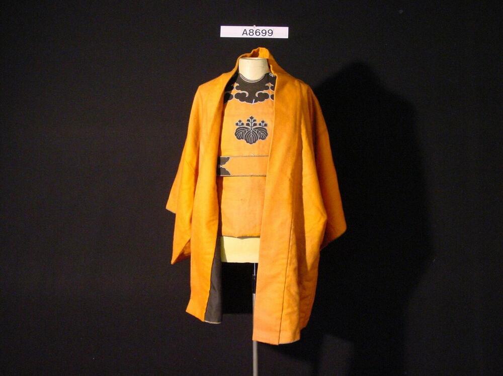 Oranje wollen kimono