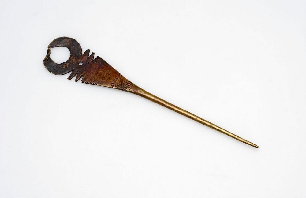 Messingen haarpin
