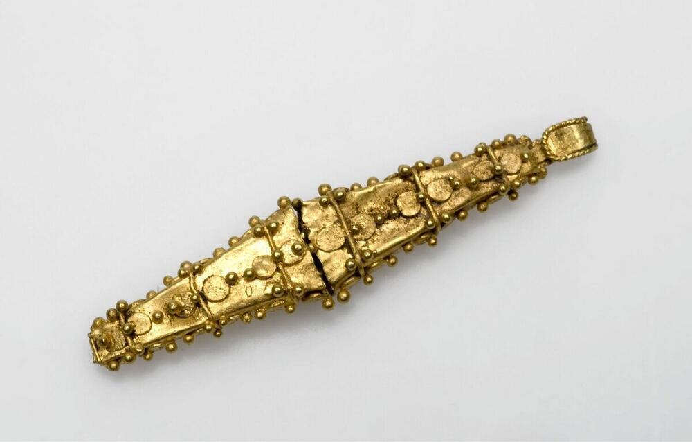 Gouden schakel van een ketting