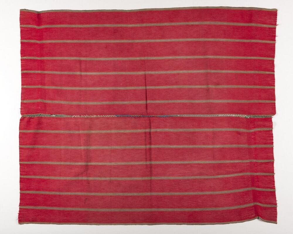 Gestreepte rode doek