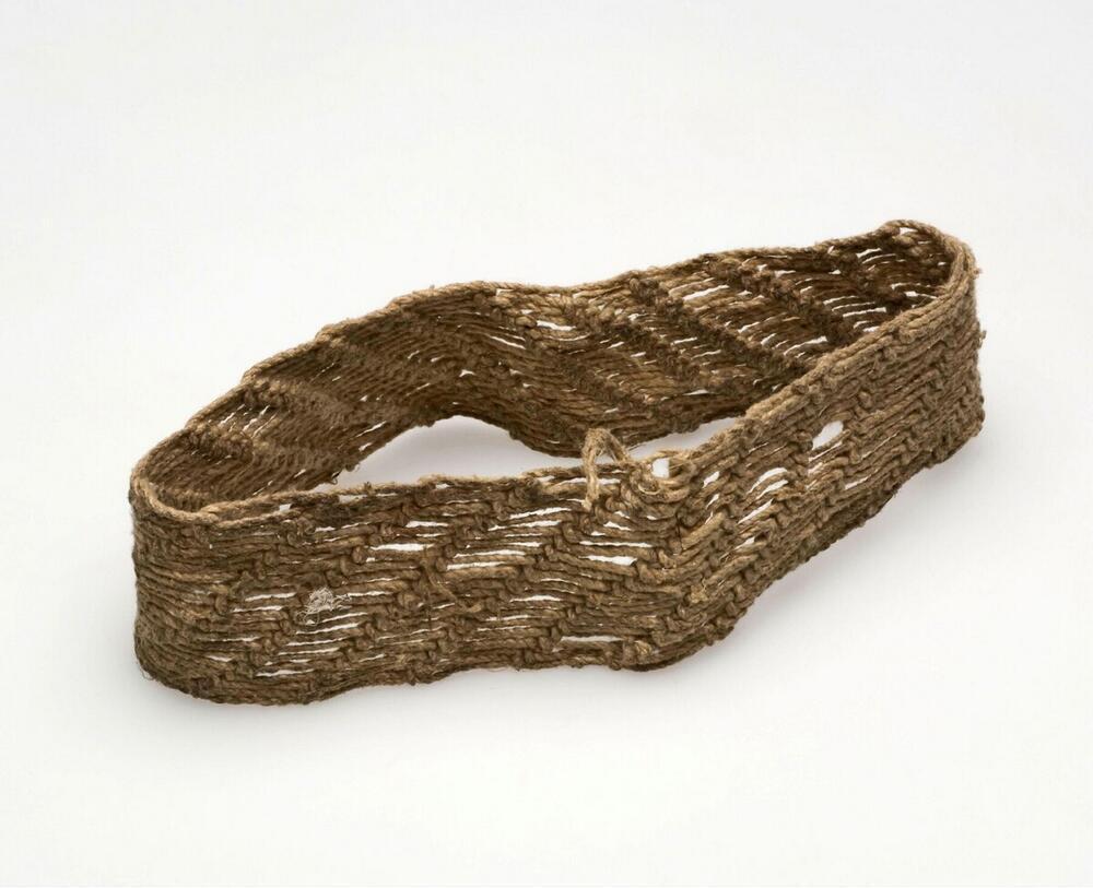 Armband van geknoopt wit koord