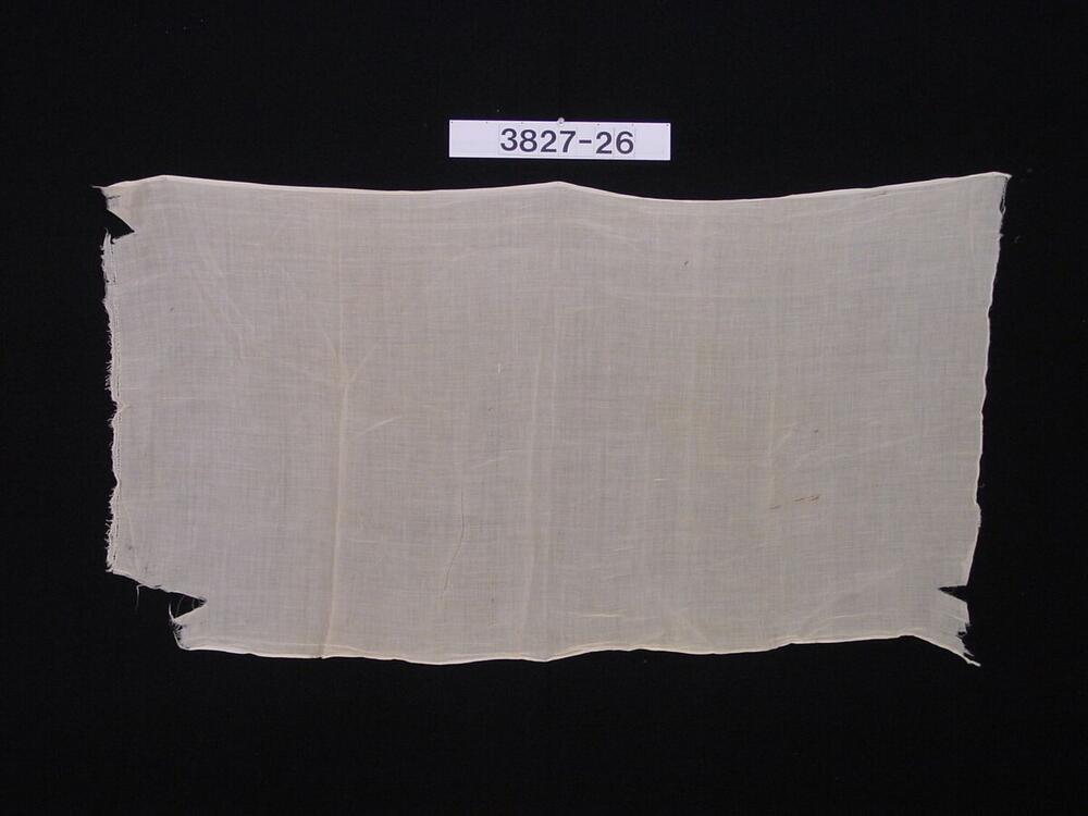 Witte katoenen sluier