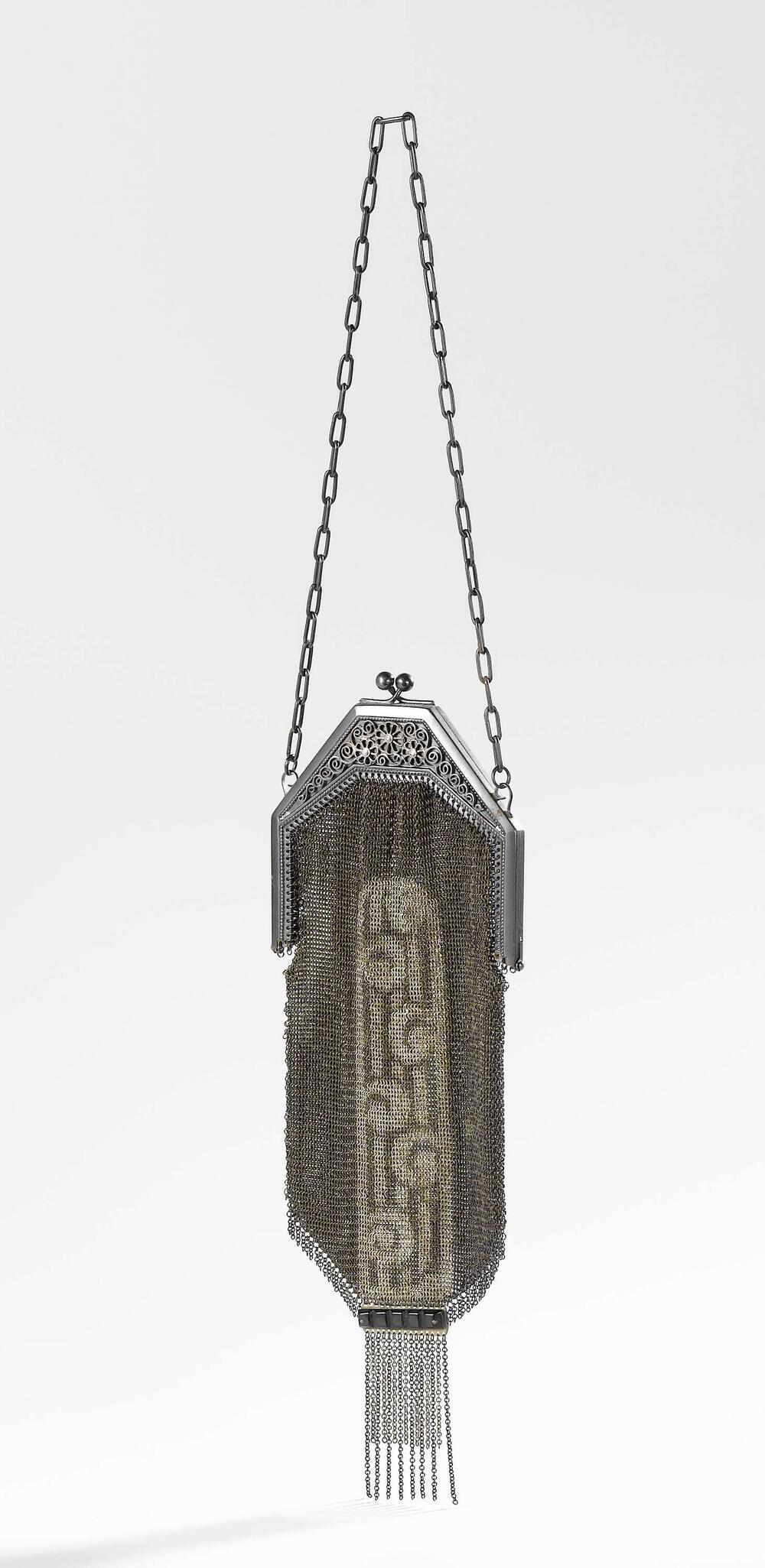 Beugeltas met buidel, beugel en schakelketting