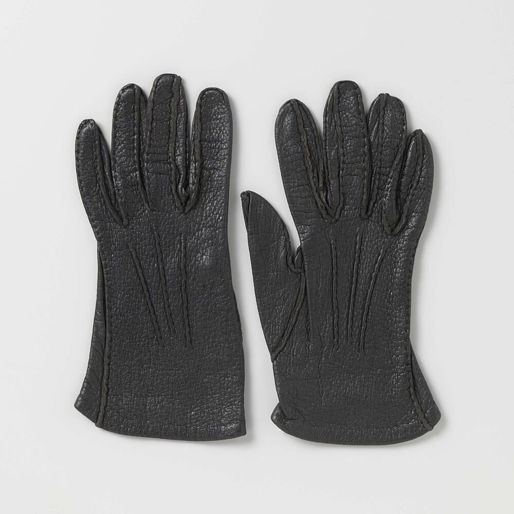 Handschoen van zwart leer