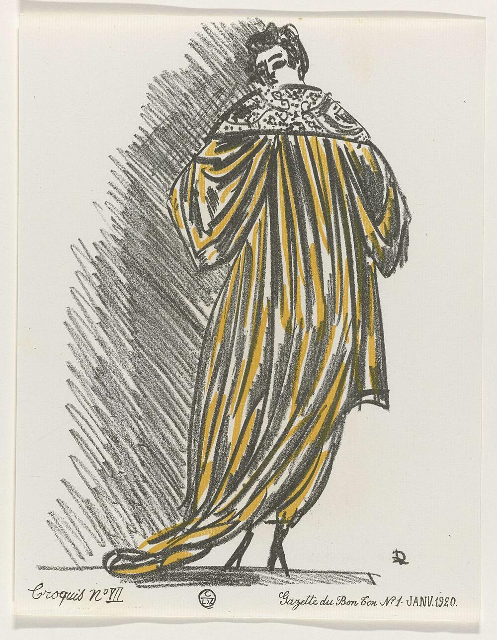 Gazette du Bon Ton, 1920 - No. 1: Croquis No VII