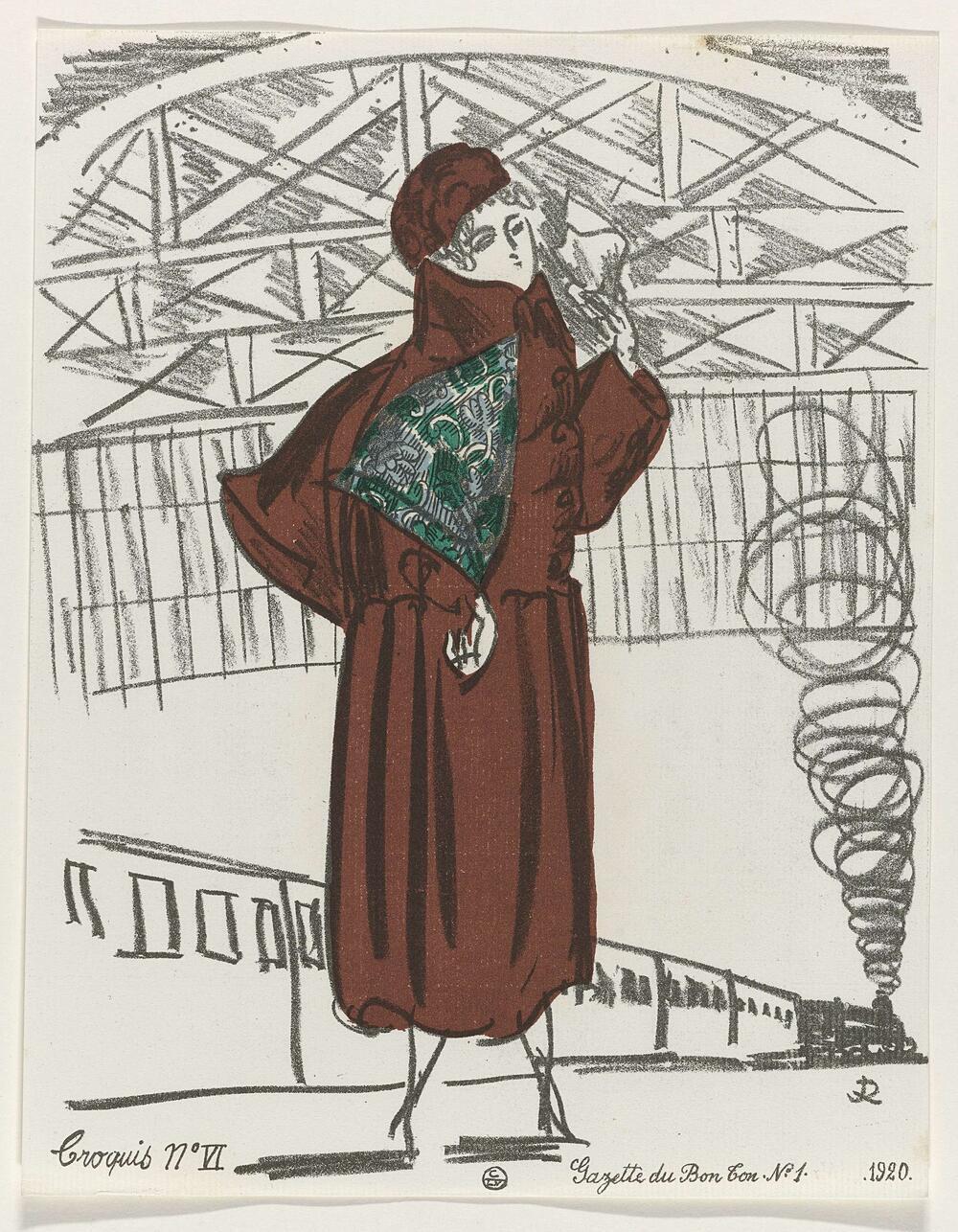 Gazette du Bon Ton, 1920 - No. 1: Croquis No VI