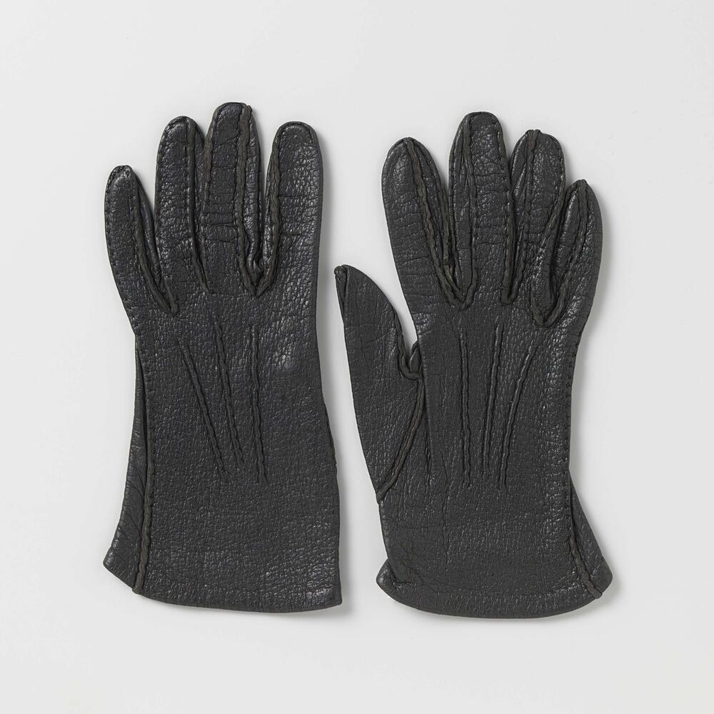 Handschoen van zwart leer