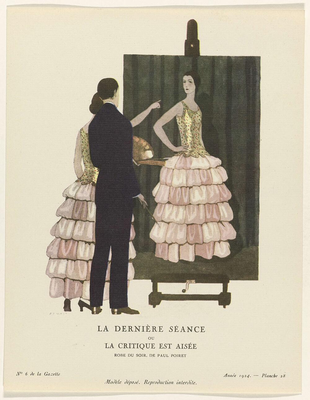 Gazette du Bon Ton. Art- Modes & Frivolités, 1924 - No. 6 : La dernière séance / ou /La critique…