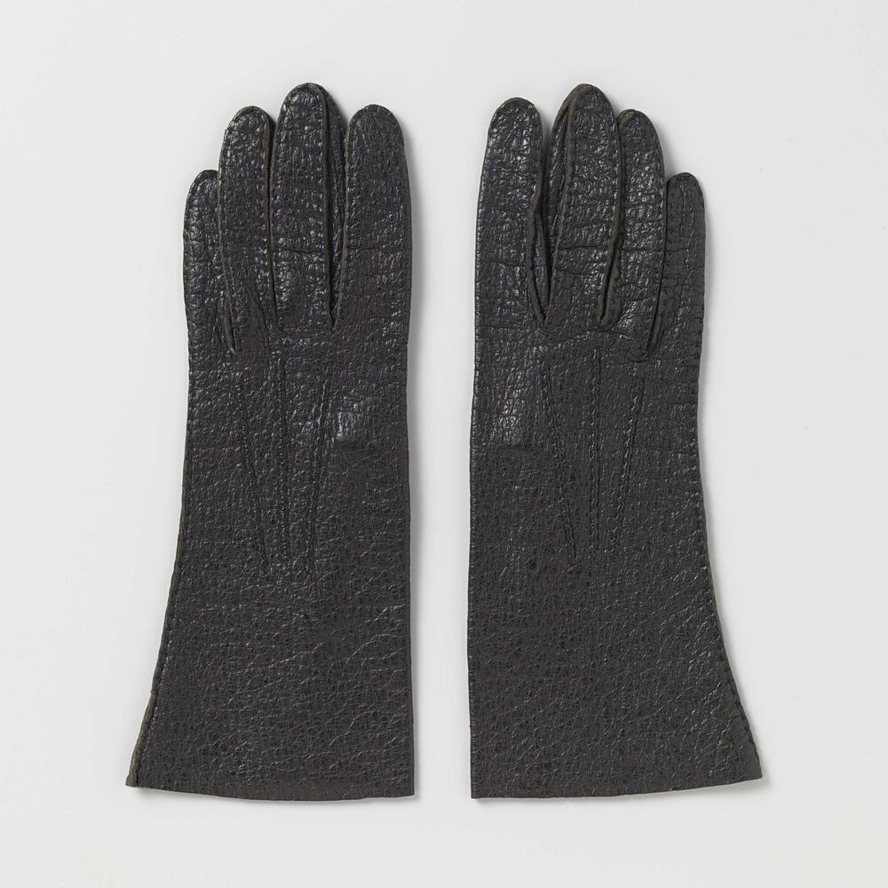 Handschoen van zwart leer