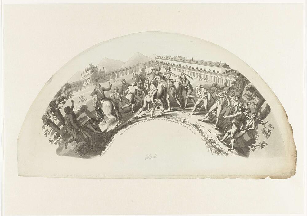 Dia 19. de Marzo de 1808. En Aranjuez. Caida y Prision del Principe de la Paz