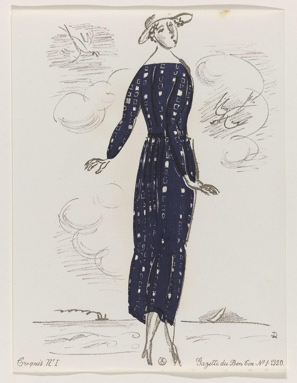 Fashion Sketches for Summer Gowns