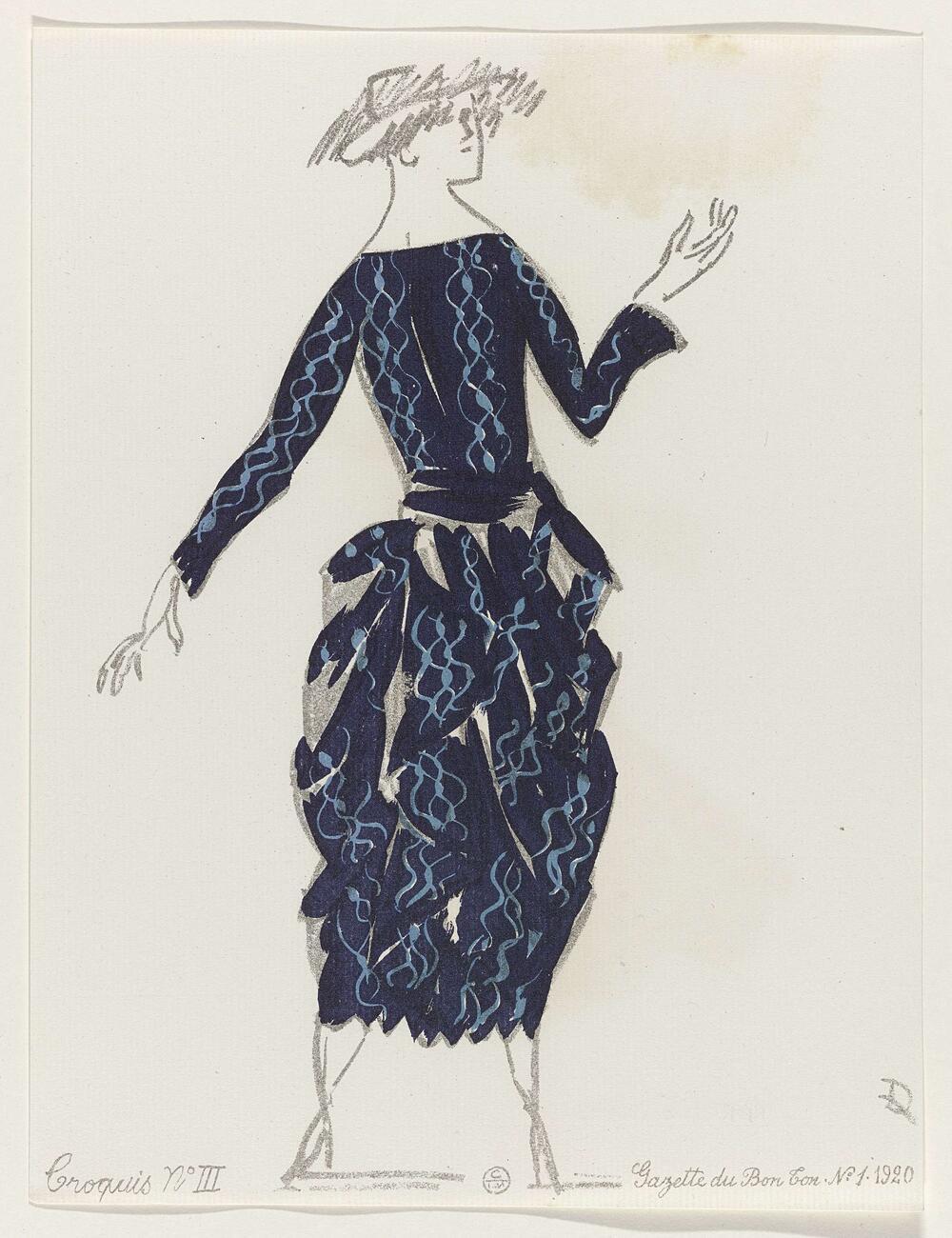Gazette du Bon Ton, 1920 - No. 1: Croquis No III