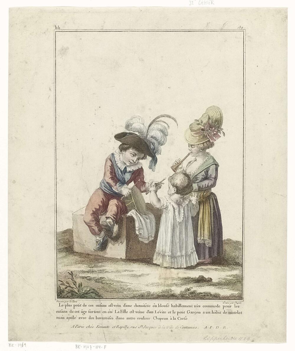 Gallerie des Modes et Costumes français... Le plus petits de ces enfans...