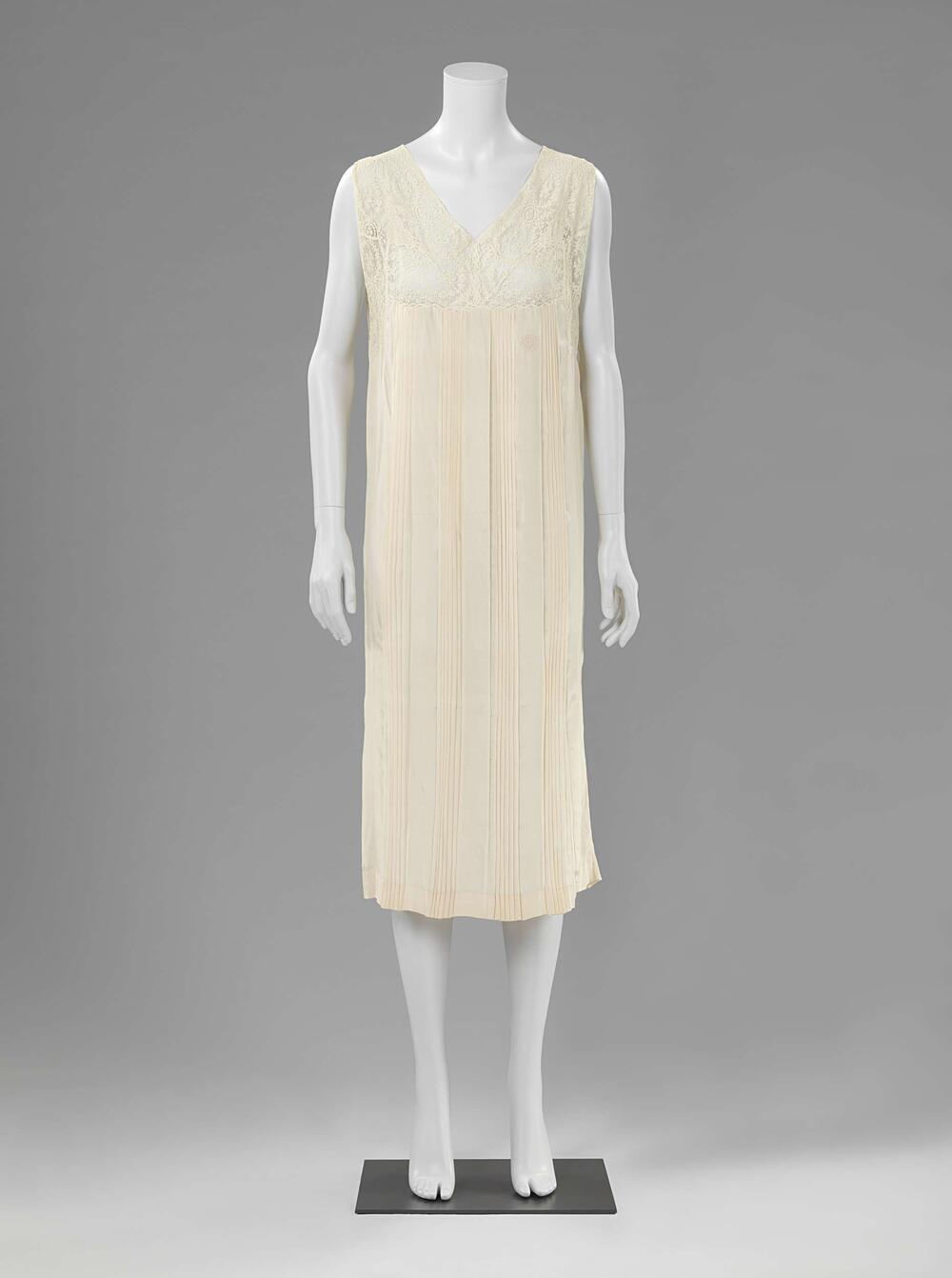 Nightgown with Lace Yoke