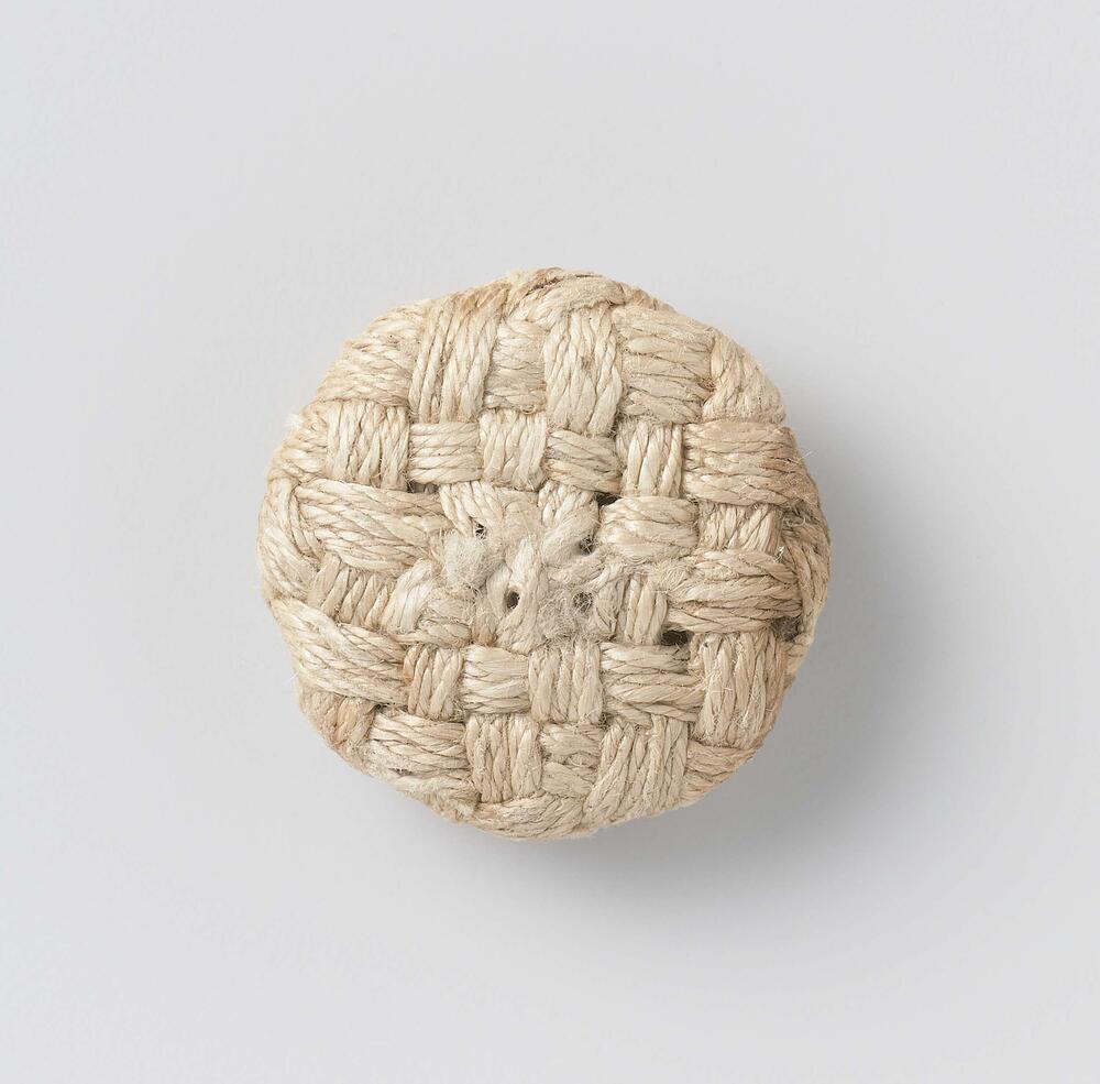 Knoop van gevlochten stof