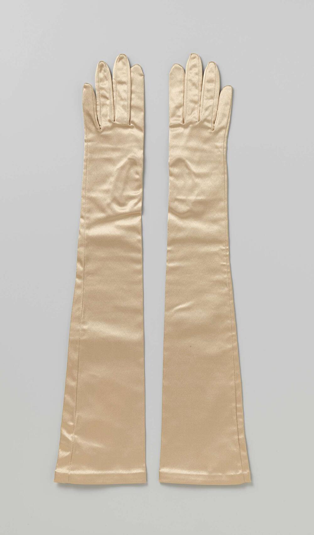 Pair of tricot evening gloves