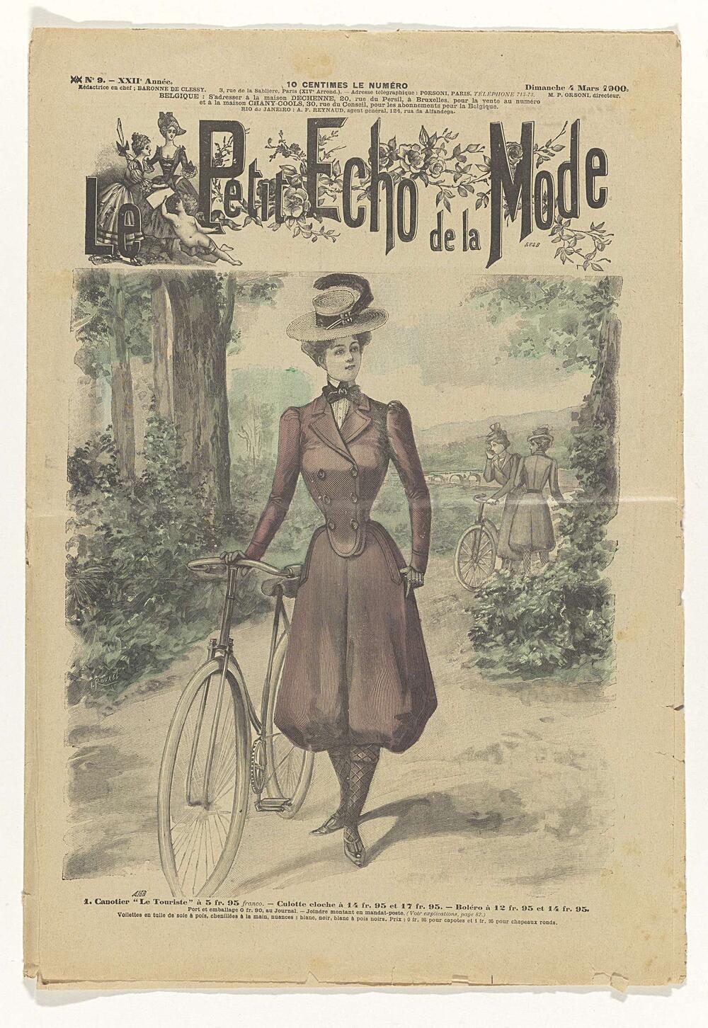 La Mode du Petit Journal: supplement, Nr. 9, 12e Année:  Dimanche 4 Mars 1900: 1. Canotier "Le…