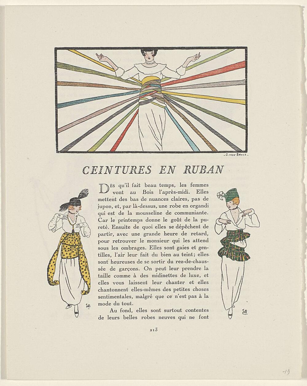 Gazette du Bon Ton. Art – Modes & Frivolités: lay-out