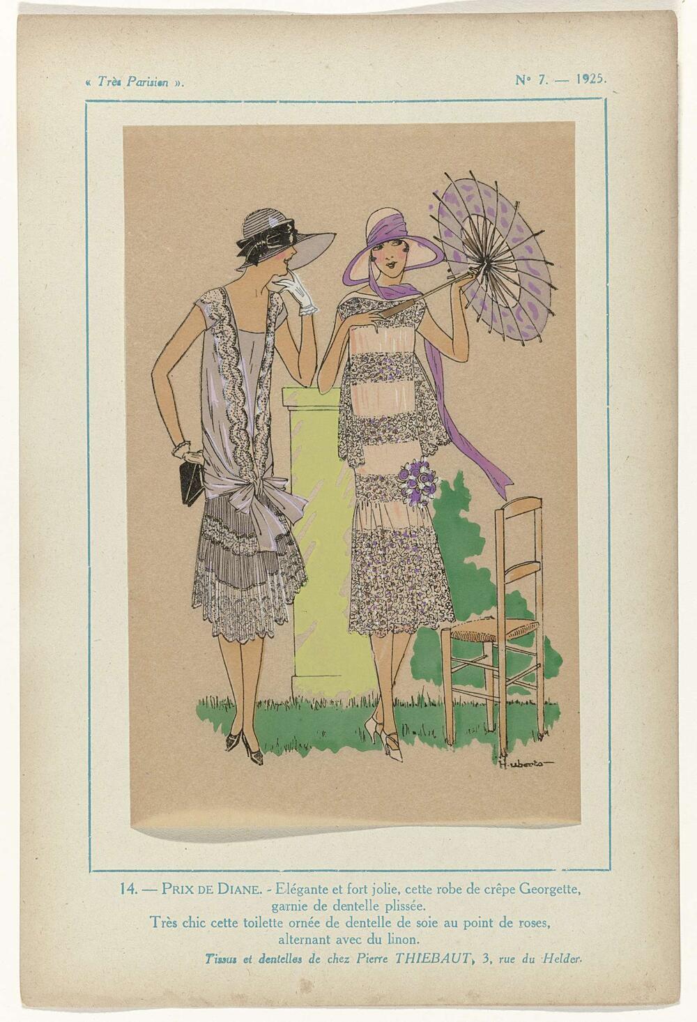 Très Parisien, 1925,  No. 7, Pl. 14. - PRIX DE DIANE