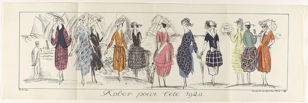 Fashion Sketches for Summer Gowns