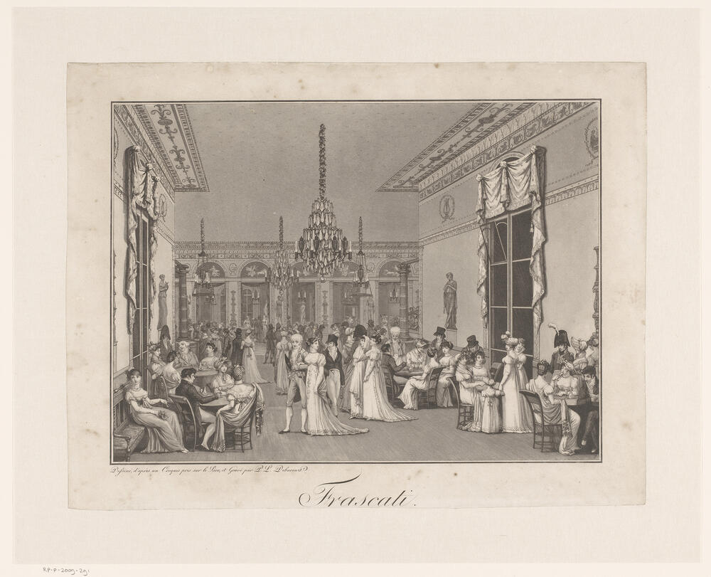 The Interior of the Café Frascati