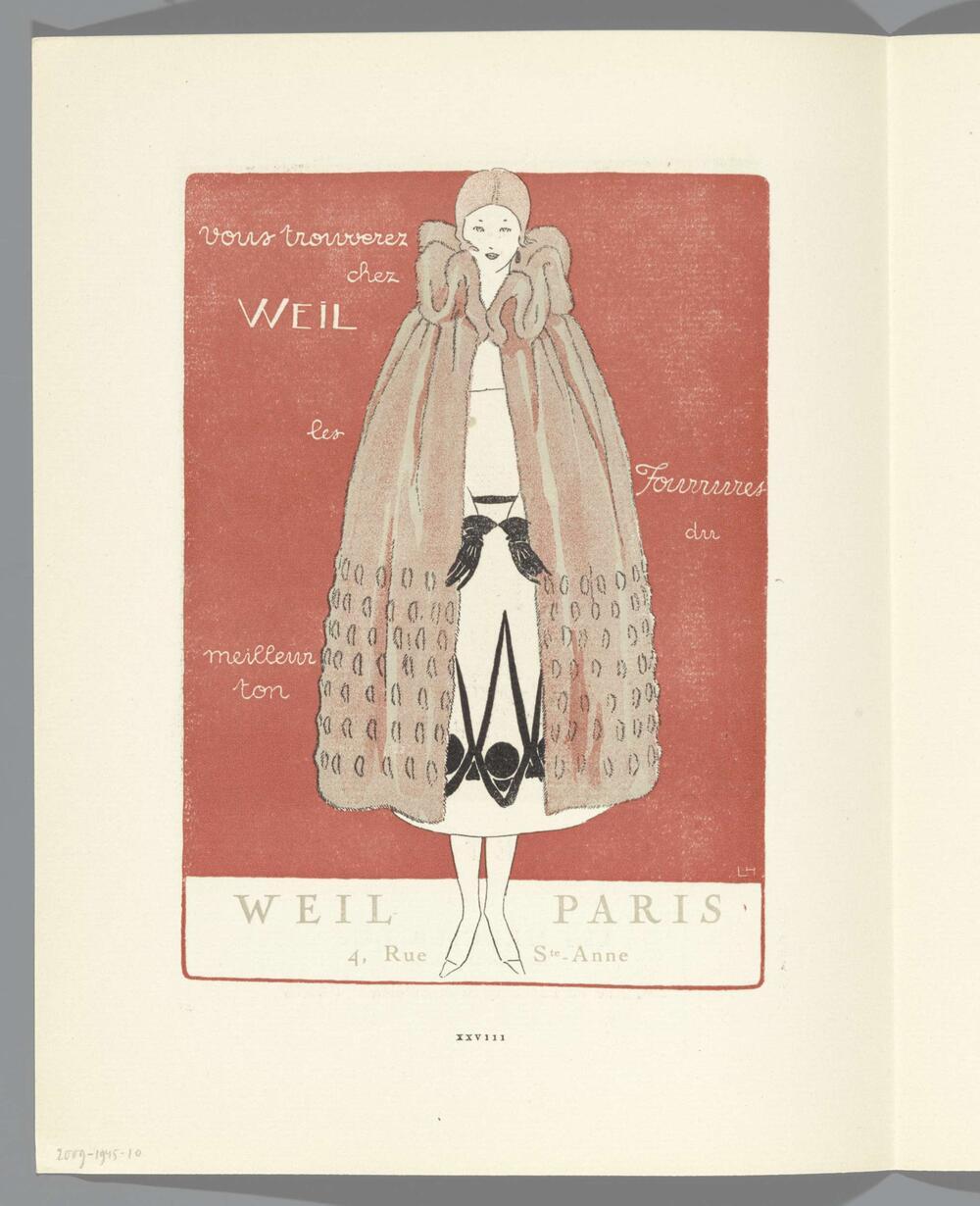Gazette du Bon Ton, 1920 - No. 4, p. XXVIII: advertentie Weil Paris