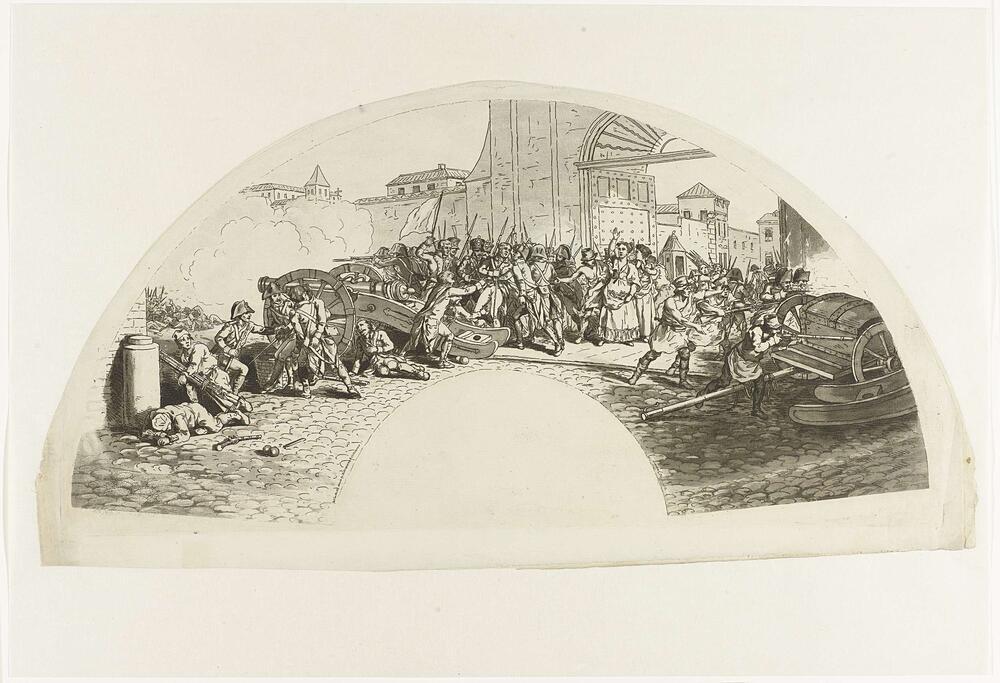 Dood van de Spaanse patriotten Luis Daoiz en Pedro Velarde y Santillán bij de verdediging van…