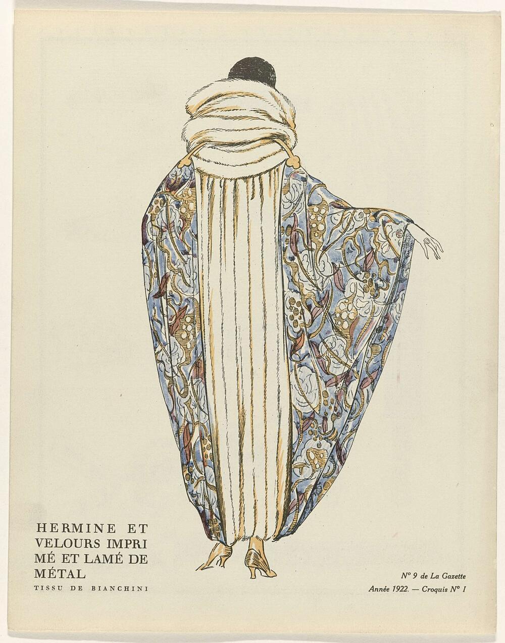 Evening Cloaks from the Gazette du Bon Ton