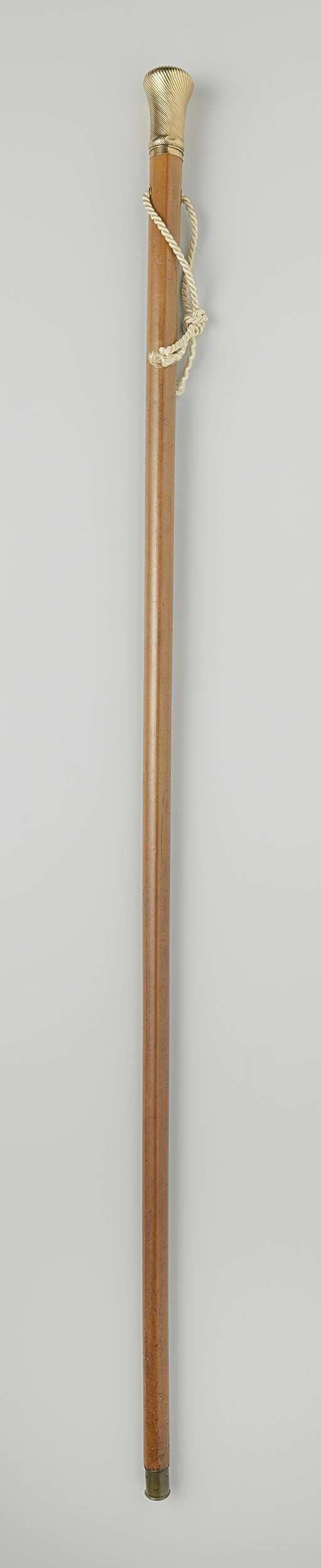 Wandelstok met knop van goud